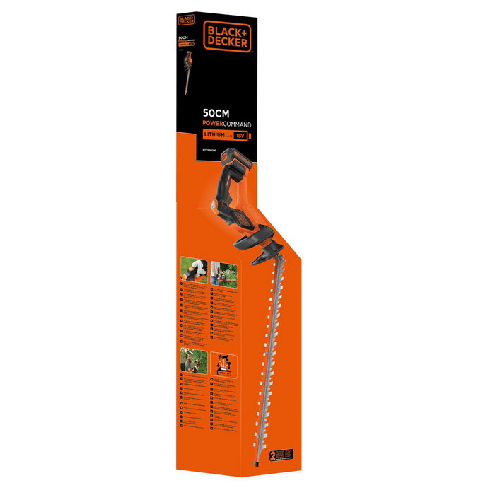 Black+Decker Cortasetos Inalámbrico 18V Powercommand 2 Ah 50 cm GTC18502PC-QW Black+Decker Cortasetos Inalámbrico 18V Powercommand 2 Ah 50 cm GTC18502PC-QW