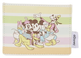 Disney by Loungefly Carterita de Carné Mickey and Friends Rainbow Stripes