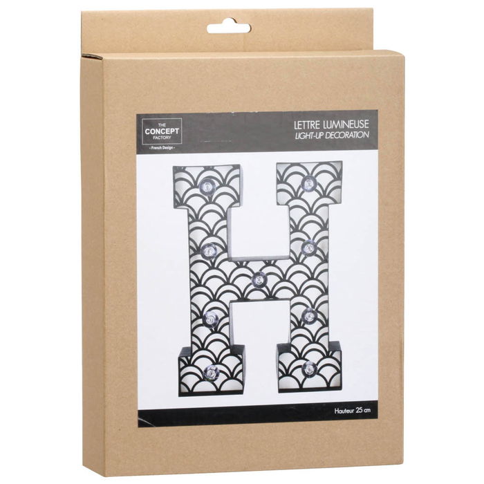 The Concept Factory Letra Luminosa "H" 25 cm