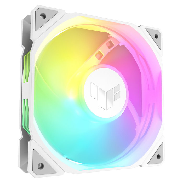 ASUS TUF GAMING TR120 ARGB Ventilador de Caja 120 mm PWM, Blanco, Iluminación LED ARGB, 2000 RPM - Pack de 1