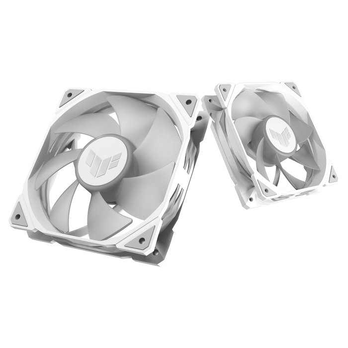 ASUS TUF GAMING TR120 ARGB Ventilador de Caja 120 mm PWM, Blanco, Iluminación LED ARGB, 2000 RPM - Pack de 1