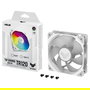ASUS TUF GAMING TR120 ARGB Ventilador de Caja 120 mm PWM, Blanco, Iluminación LED ARGB, 2000 RPM - Pack de 1