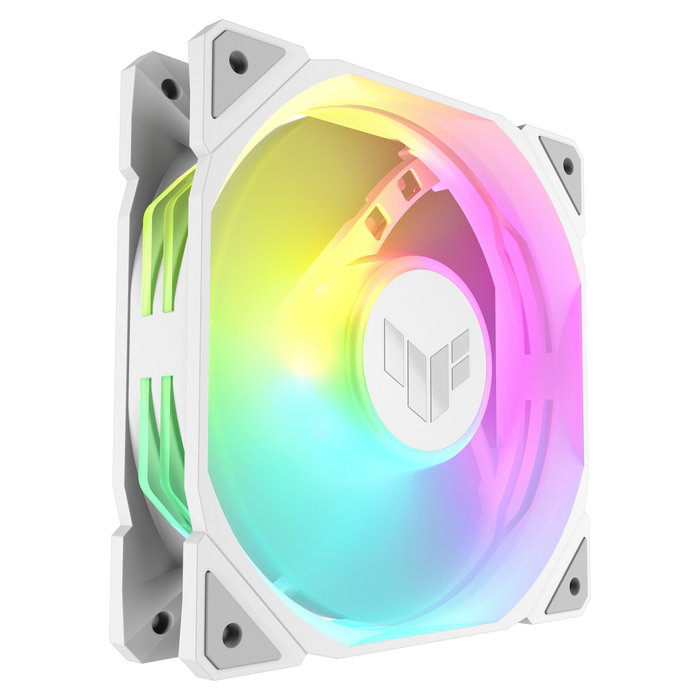 ASUS TUF GAMING TR120 ARGB Ventilador de Caja 120 mm PWM, Blanco, Iluminación LED ARGB, 2000 RPM - Pack de 1