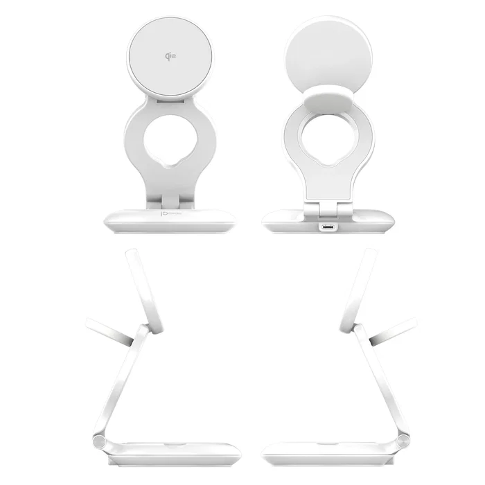 J5create Cargador Magnético Plegable Qi2 3 en 1 Blanco J5create Cargador Magnético Plegable Qi2 3 en 1 Blanco