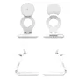 J5create Cargador Magnético Plegable Qi2 3 en 1 Blanco