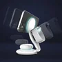 J5create Cargador Magnético Plegable Qi2 3 en 1 Blanco