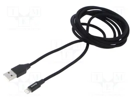BASEUS Cable Lightning High Speed USB 2.0 de 1,8m Negro Textil