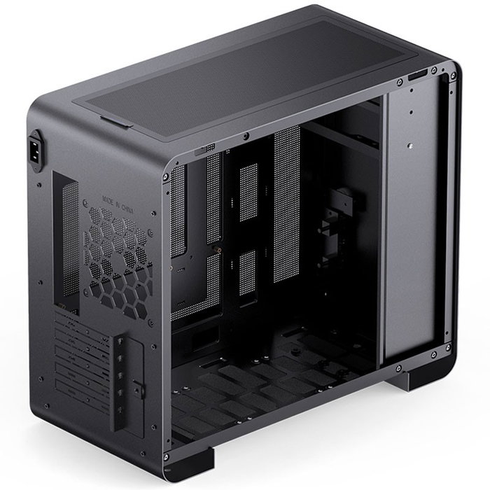 Jonsbo U4 Mini Mesh - Torre Micro ATX Negra, Sin Fuente, USB 3.0 y USB-C