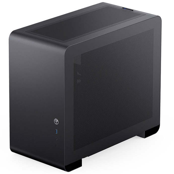 Jonsbo U4 Mini Mesh - Torre Micro ATX Negra, Sin Fuente, USB 3.0 y USB-C