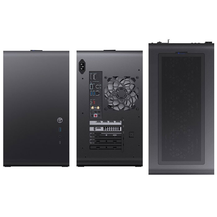 Jonsbo U4 Mini Mesh - Torre Micro ATX Negra, Sin Fuente, USB 3.0 y USB-C