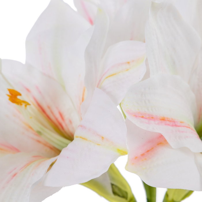 Flor Amarilis Blanco Artificial 23 X 20 X 73 cm (Set de 12)