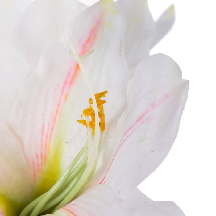 Flor Amarilis Blanco Artificial 23 X 20 X 73 cm (Set de 12)