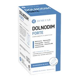 Dimefar Dolnodim Forte 15 Sticks Vitaminas B1 B6 B12 Sistema Nervioso Vegano Sin Gluten