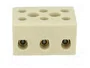 BM GROUP Bloque de bornas de alimentación de 6 bornas, 450V, natural