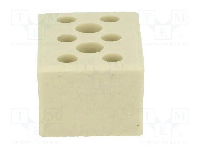 BM GROUP Bloque de bornas de alimentación de 6 bornas, 450V, natural
