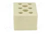 BM GROUP Bloque de bornas de alimentación de 6 bornas, 450V, natural