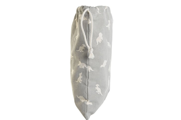 DKD Home Decor Dinos 23 Bolsa Baby Blanco Gris 26 x 24 cm (2 Unidades)