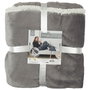 Home Deco Factory Manta Gris 127x178 cm de Poliéster para Pie