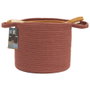 Home Deco Factory Juego de 3 Cestas en Terracota, Ocre y Marfil