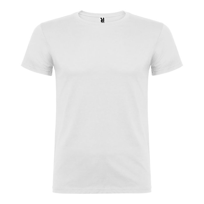 Roly Camiseta Beagle Talla L Blanca, Manga Corta, Cuello Redondo Doble, 100% Algodón, Tejido Tubular, 55x73 cm Roly Camiseta Beagle Talla L Blanca, Manga Corta, Cuello Redondo Doble, 100% Algodón, Tejido Tubular, 55x73 cm