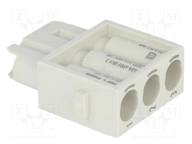 HARTING Han-Modular® Módulo Conector Hembra 40A 690V 3 Pines HARTING Han-Modular® Módulo Conector Hembra 40A 690V 3 Pines