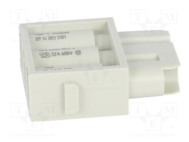 HARTING Han-Modular® Módulo Conector Hembra 40A 690V 3 Pines HARTING Han-Modular® Módulo Conector Hembra 40A 690V 3 Pines