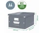 Leitz Click&Store Caja de Almacenamiento Mediana Amarillo