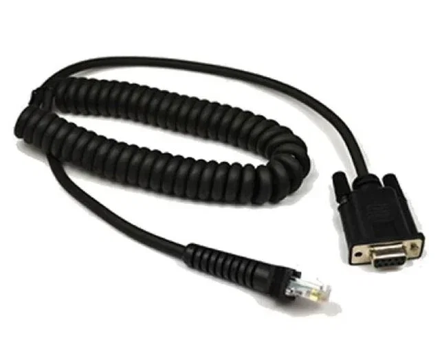 Datalogic CAB-541 Cable Alimentación 3.6m Con Conector RS-9 Pines y Bobina para Pasarela/Controlador FBC9080