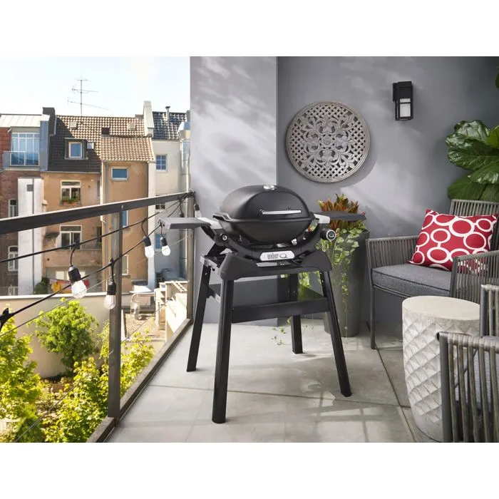 Weber Barbacoa de gas Q1200N - 2.94 kW - 1 quemador de acero inoxidable - Encendido piezoeléctrico - Negra