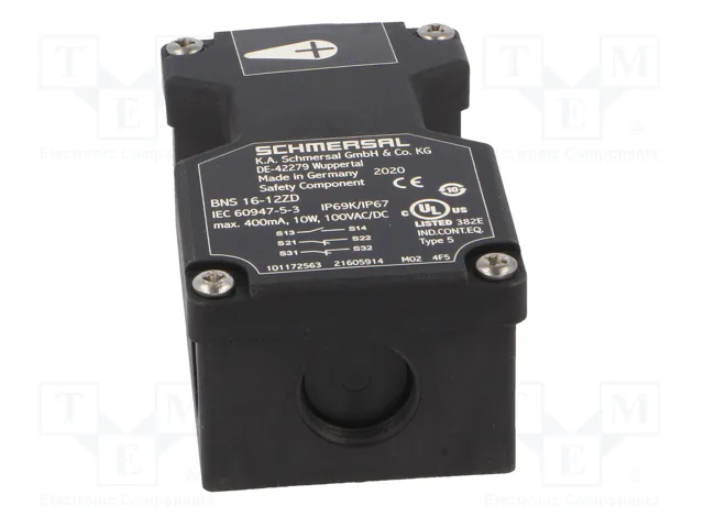 SCHMERSAL BNS 16 Interruptor de seguridad magnético NC x2 + NA IP67 SCHMERSAL BNS 16 Interruptor de seguridad magnético NC x2 + NA IP67