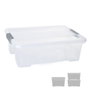 Archivo 2000 Caja de almacenaje de 10 litros con tapa, transparente