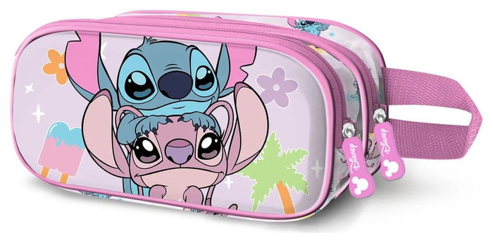 Karactermania Estuche Portatodo 3D Lilo y Stitch Rosa
