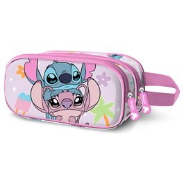 KARACTERMANIA Estuche Doble 3D Couple Angel & Stitch Disney