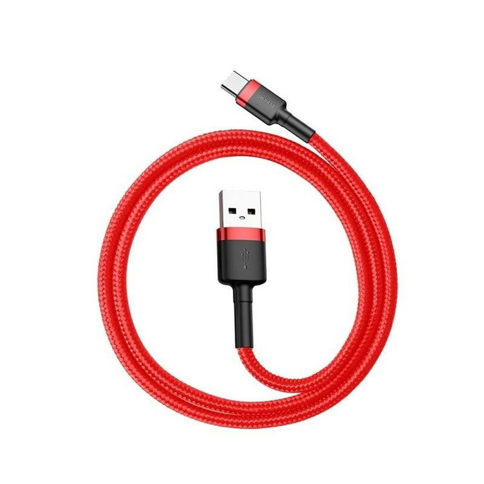 Baseus Cafule Cable USB a USB-C 2A 2m Rojo