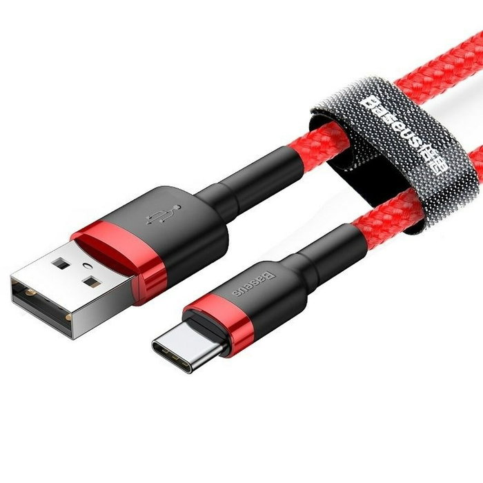 Baseus Cafule Cable USB a USB-C 2A 2m Rojo