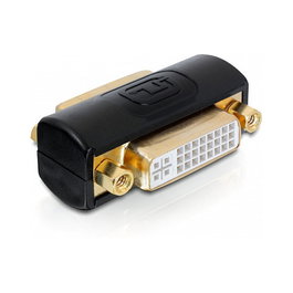DeLOCK Adaptador DVI 24+5 Gender Changer Negro, Oro