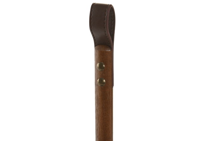 DKD Home Decor Portarrollos de Acacia y PU Natural