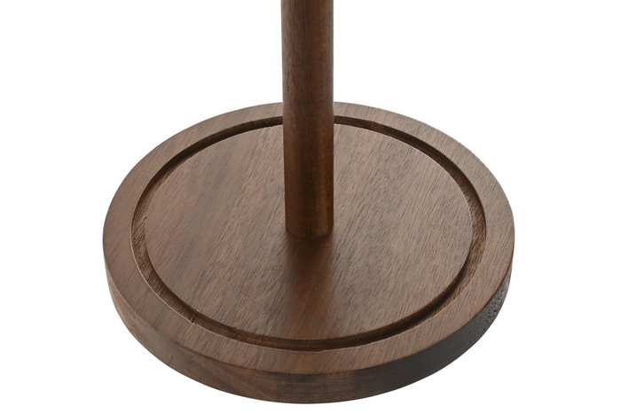 DKD Home Decor Portarrollos de Acacia y PU Natural