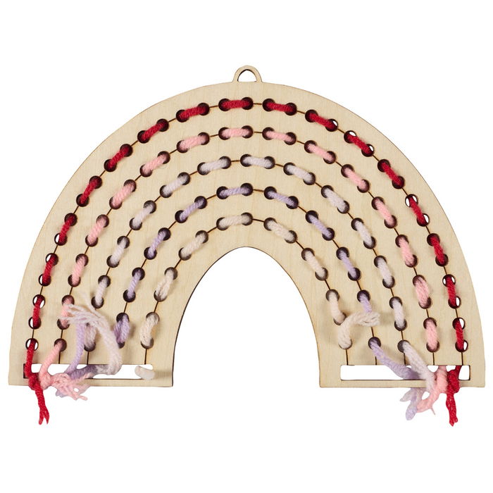 Jeux 2 momes Juego Aprende Costura Montessori Soportes de Madera con Ovillos de Colores