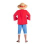 My Other Me Disfraz Luffy One Piece (Sombrero, Chaqueta, Camiseta, Fajín y Pantalón) Talla L