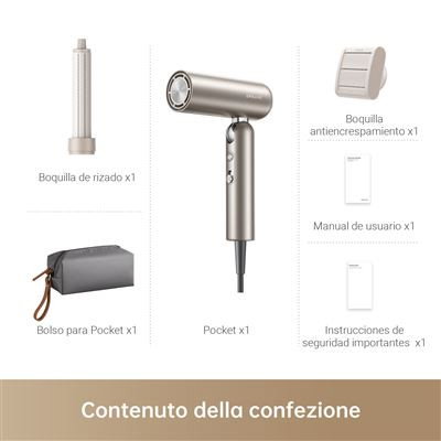 Secador de Pelo Dreame AHD5-TG Oro 1300 W