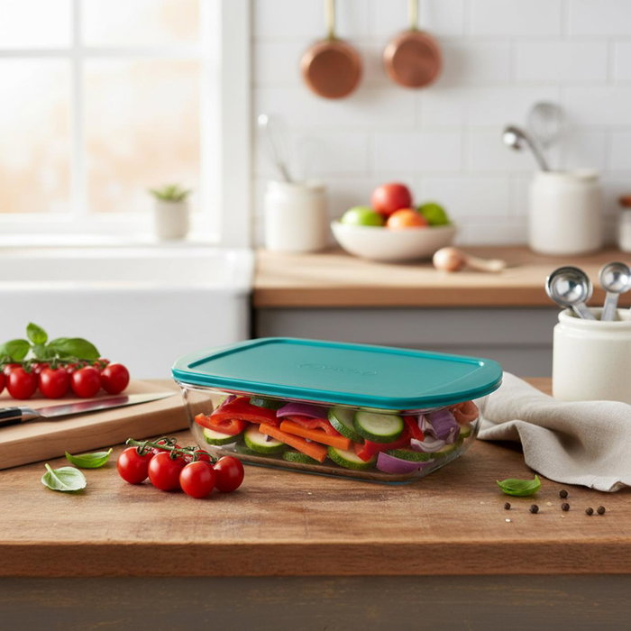 Pyrex Cook&Store PX Recipiente Rectangular Verde 2,5L