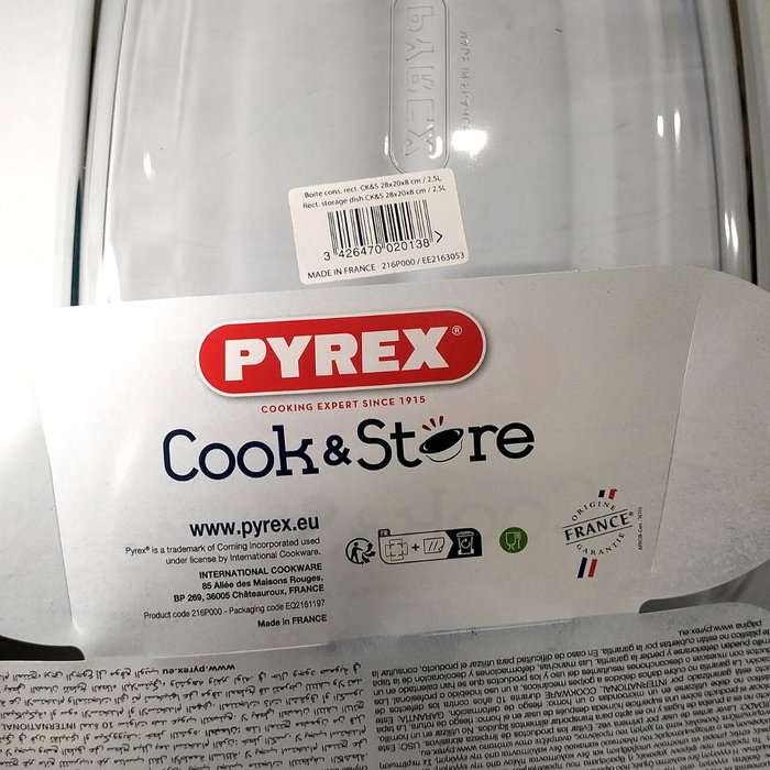 Pyrex Cook&Store PX Recipiente Rectangular Verde 2,5L