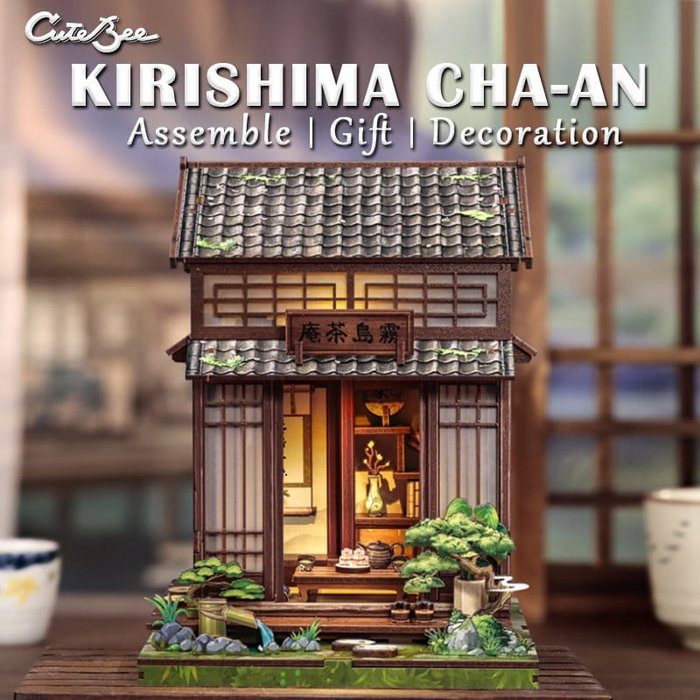 Maqueta Model Kit Miniature House Kirishima Cha-an 19 x 14 cm