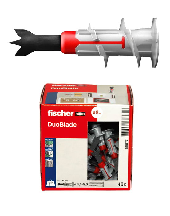 Fischer DuoBlade Taco para placas de yeso 44 mm