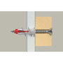 Fischer Duoblade Tacos para Placas de Yeso 44 mm