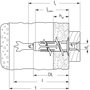 Fischer Duoblade Tacos para Placas de Yeso 44 mm