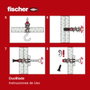 Fischer Duoblade Tacos para Placas de Yeso 44 mm