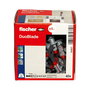 Fischer Taco Duoblade 545677 - Caja 40 Unidades, Tapon Autoperforante para Placas de Yeso, Nylon, Long. Anclaje 44 mm