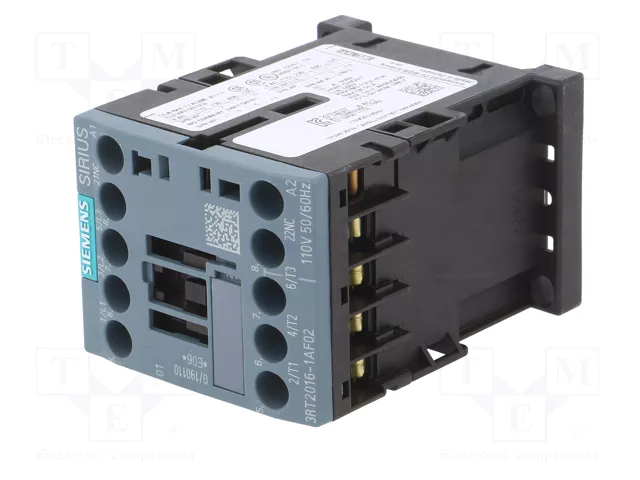 SIEMENS 3RT2016-1AF02 Contactor 3-polar 9A 110VAC SIEMENS 3RT2016-1AF02 Contactor 3-polar 9A 110VAC